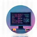 Icon representing code or design tools for game development